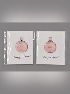 CHANEL Chance Perfume Sticker Bundle Rare VIP Gift Set of 2